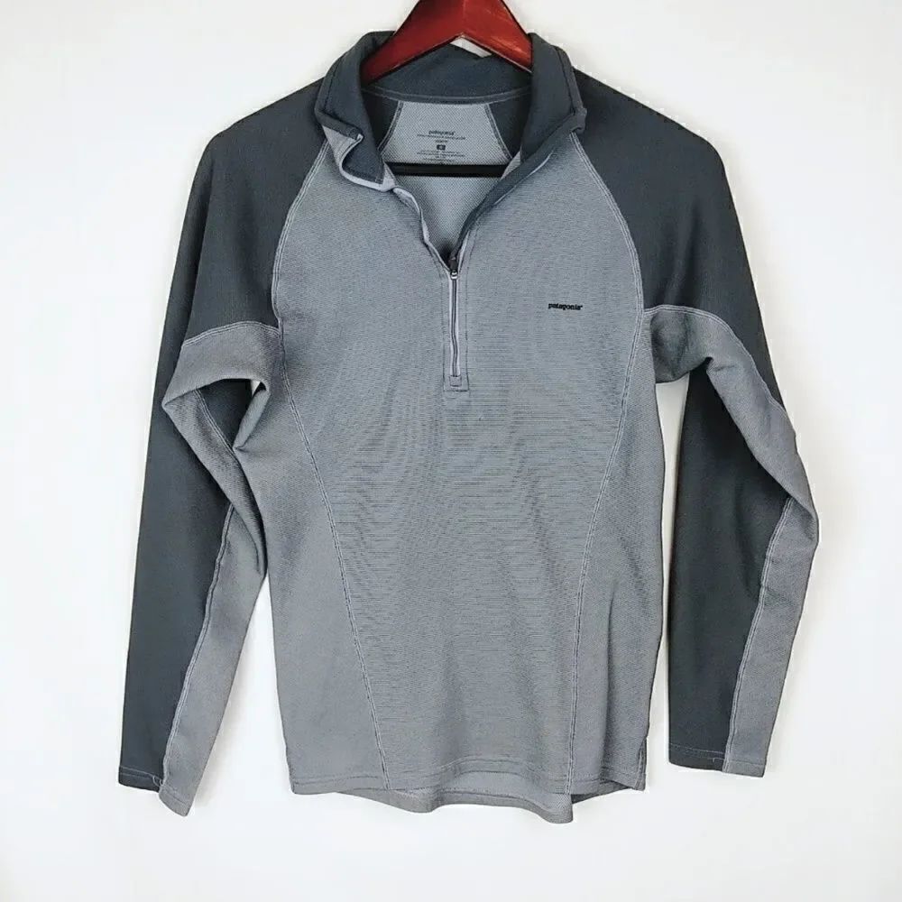 Patagonia size small performance 1/4 zip gray